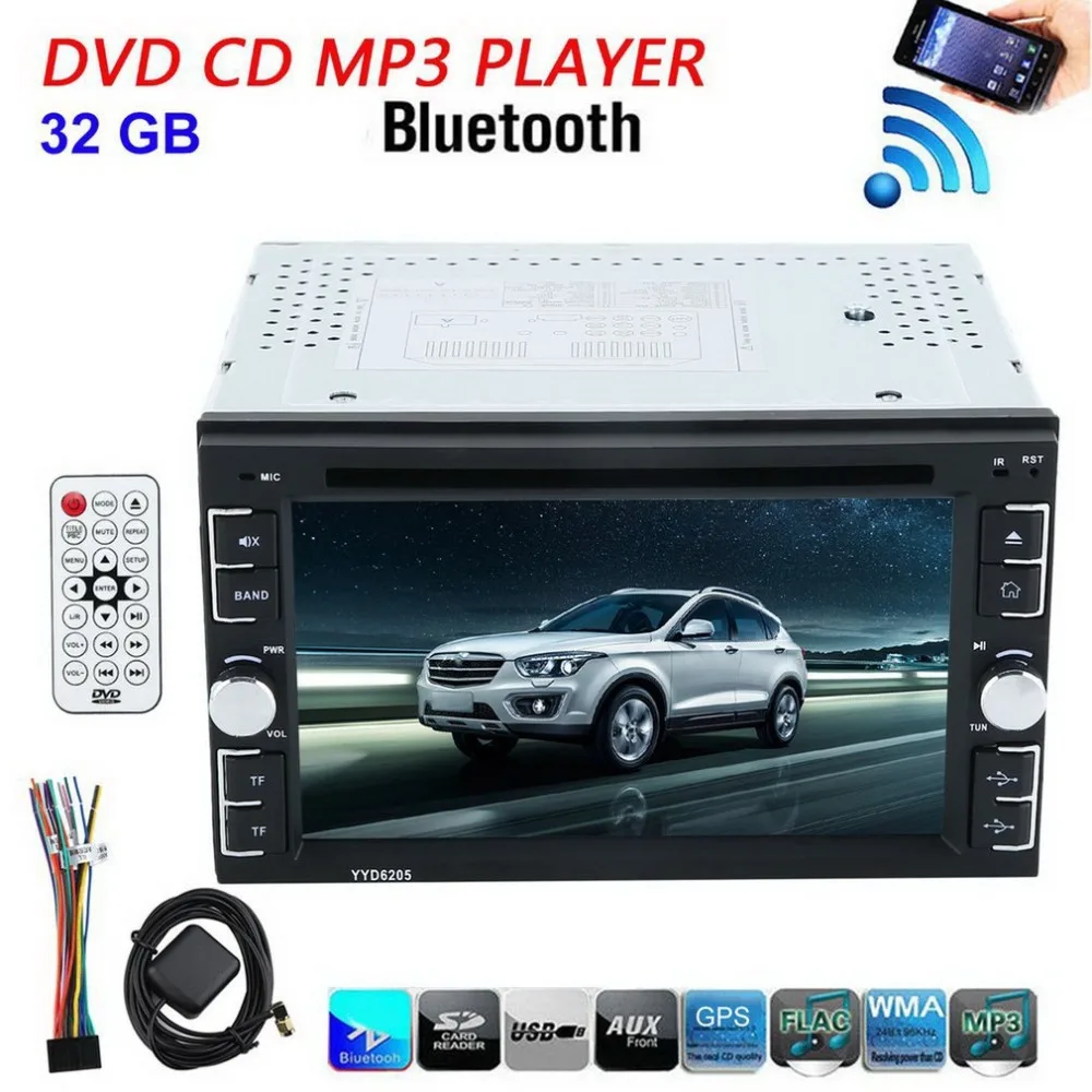 6.2 Inch 6205 Double 2Din Car Stereo DVD CD MP3 Player In Dash Bluetooth For Ipod Auto HD TV Radio Video Audio Camera Parking
6.2 Inch 6205 Double 2Din Car Stereo DVD CD MP3 Player In Dash Bluetooth For Ipod Auto HD TV Radio Video Audio Camera Parking
