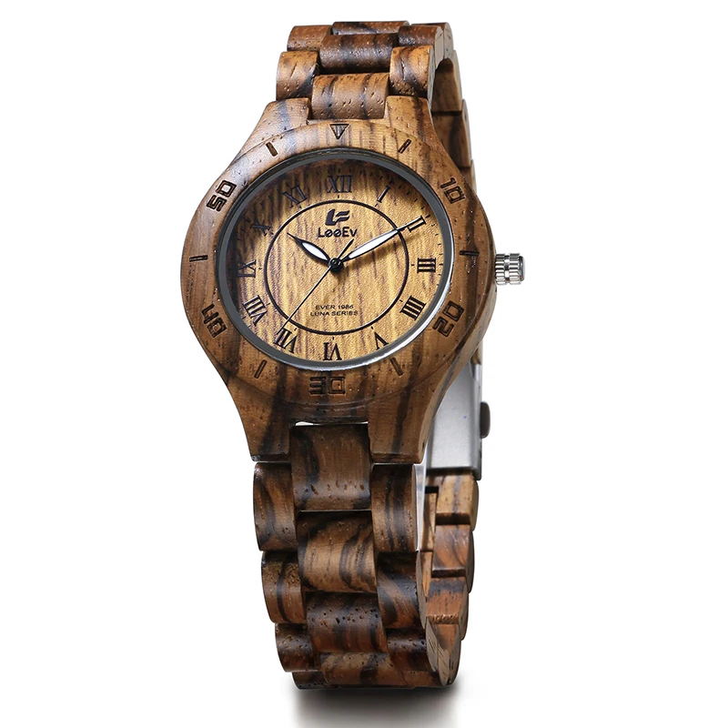 LeeEv EV1986 Womens Luxury Natural Zebra Sandal Wood Watch Quartz Light Weight Vintage Wooden Wrist Watch
LeeEv EV1986 Womens Luxury Natural Zebra Sandal Wood Watch Quartz Light Weight Vintage Wooden Wrist Watch