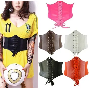 Women Fashion Cool PU Leather Tight Corset Tie Girls Elastic Extra Wide High Waist Slimming Belt Let Ladies Look Thinner
Women Fashion Cool PU Leather Tight Corset Tie Girls Elastic Extra Wide High Waist Slimming Belt Let Ladies Look Thinner