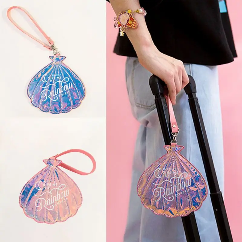 Fashion Women Hologram Shell Shaped Luggage Tag Lady Girls Travel Suitcase Bag ID Tags Address Label Card Case Holder Accessory
Fashion Women Hologram Shell Shaped Luggage Tag Lady Girls Travel Suitcase Bag ID Tags Address Label Card Case Holder Accessory