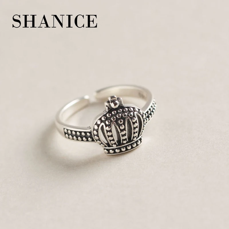 SHANICE Vintage Original 100% 925 Sterling Silver Open Retro Crown With Beads Unique Trendsetter Adjustable Rings DIY Jewelry
SHANICE Vintage Original 100% 925 Sterling Silver Open Retro Crown With Beads Unique Trendsetter Adjustable Rings DIY Jewelry