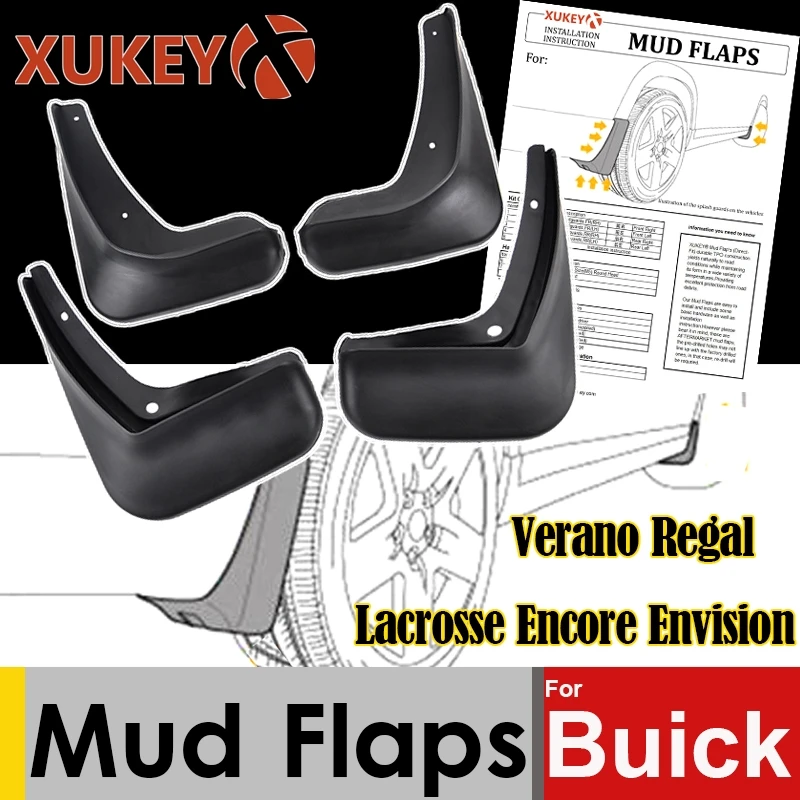 Genuine Xukey Mud Flaps For Buick Verano Regal Lacrosse Encore Envision Mudflaps Splash Guards Front Rear Mudguards 2011 - 2018
Genuine Xukey Mud Flaps For Buick Verano Regal Lacrosse Encore Envision Mudflaps Splash Guards Front Rear Mudguards 2011 - 2018