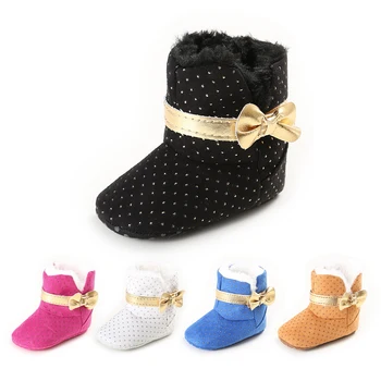 Gold Bow Winter Crib Boots Branded Soft Sole Baby Moccasins Wool Kids Snow Shoes Toddler Sneakers First Walker Warm Dots Booties
Gold Bow Winter Crib Boots Branded Soft Sole Baby Moccasins Wool Kids Snow Shoes Toddler Sneakers First Walker Warm Dots Booties