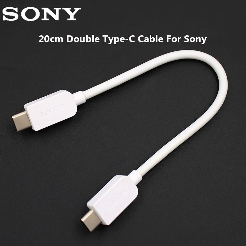 Original SONY USB Dual Type-C Cable 20cm Fast Charge Double Type-C Data Cable For Sony Xperia XZ1/XZ2/XZs/XA1 Ultra/XA1 Plus/L1
Original SONY USB Dual Type-C Cable 20cm Fast Charge Double Type-C Data Cable For Sony Xperia XZ1/XZ2/XZs/XA1 Ultra/XA1 Plus/L1