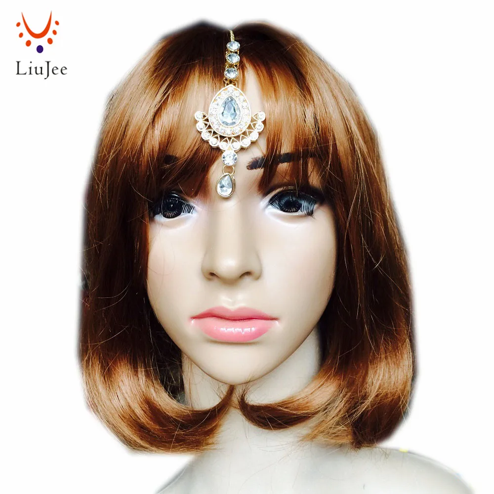 Crystal Drop Hair Clip Tikka Indian Forehead Jewelry Forehead Hair Chains For Women,for wedding KD100
Crystal Drop Hair Clip Tikka Indian Forehead Jewelry Forehead Hair Chains For Women,for wedding KD100