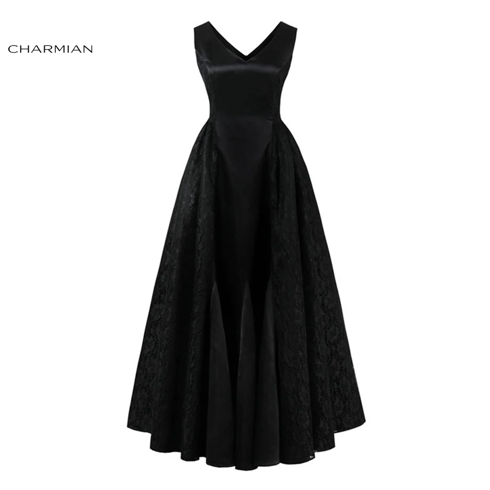Charmian Women's Summer Plus Size Elegant Dress Sexy Black Lace High Waist Wedding Evening Party Pleated long Dress Vestidos
Charmian Women's Summer Plus Size Elegant Dress Sexy Black Lace High Waist Wedding Evening Party Pleated long Dress Vestidos