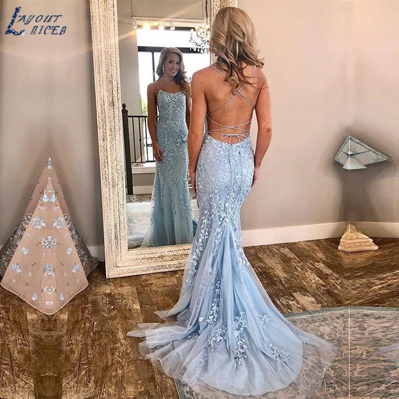 AE1243 New Sexy Spaghetti Strap Lace Tulle Mermaid Evening Dresses Party Long Prom Dress Formal Gown robe de soiree robe longue
AE1243 New Sexy Spaghetti Strap Lace Tulle Mermaid Evening Dresses Party Long Prom Dress Formal Gown robe de soiree robe longue