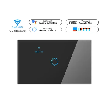 Replacement for Alexa Google Smart Touch Light Switch WiFi RF APP Remote Control WiFi Smart Wall Switch US/AU Standard
Replacement for Alexa Google Smart Touch Light Switch WiFi RF APP Remote Control WiFi Smart Wall Switch US/AU Standard