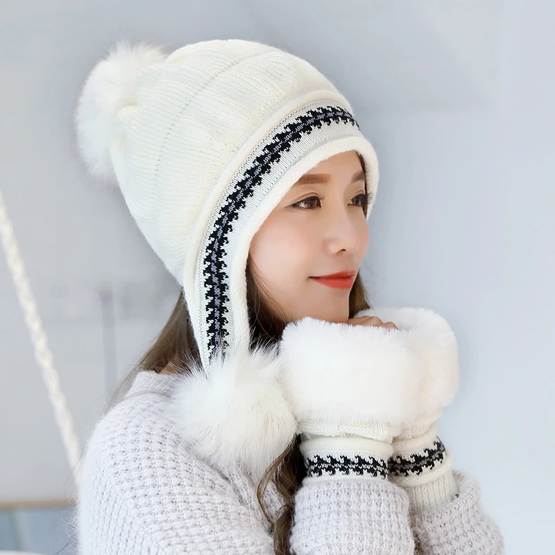 Multi Functional Hat Gloves Set 2019 Fashion Autumn Winter Women Hat Caps Women Girl Knitted Wool Warm Thick Windproof Balaclava
Multi Functional Hat Gloves Set 2019 Fashion Autumn Winter Women Hat Caps Women Girl Knitted Wool Warm Thick Windproof Balaclava