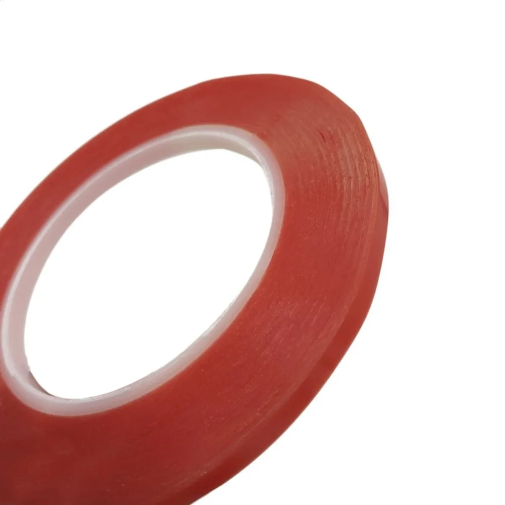 25M/Roll Waterproof Red Film Transparent Double Side Adhesive Tape 1mm /2mm/5mm/8mm Width High Temperature Resistance Tape
25M/Roll Waterproof Red Film Transparent Double Side Adhesive Tape 1mm /2mm/5mm/8mm Width High Temperature Resistance Tape