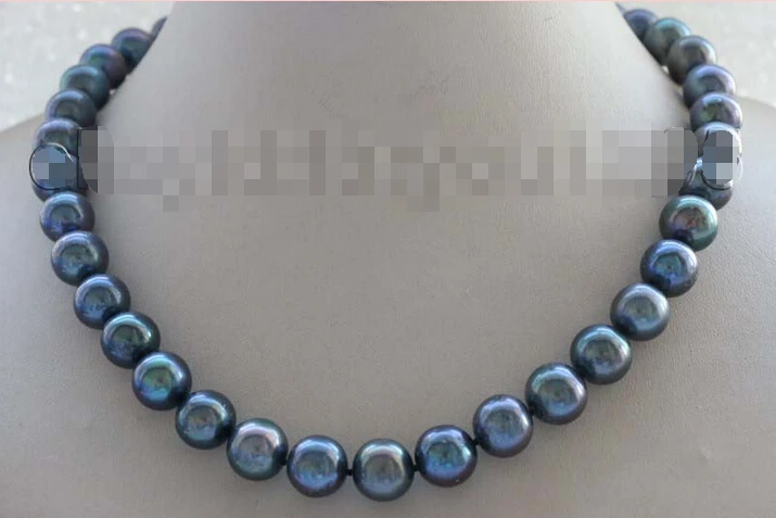 17" Genuine Natural 12mm Black Round Pearl Necklace 18kgp #f1967! (A0513)
17" Genuine Natural 12mm Black Round Pearl Necklace 18kgp #f1967! (A0513)