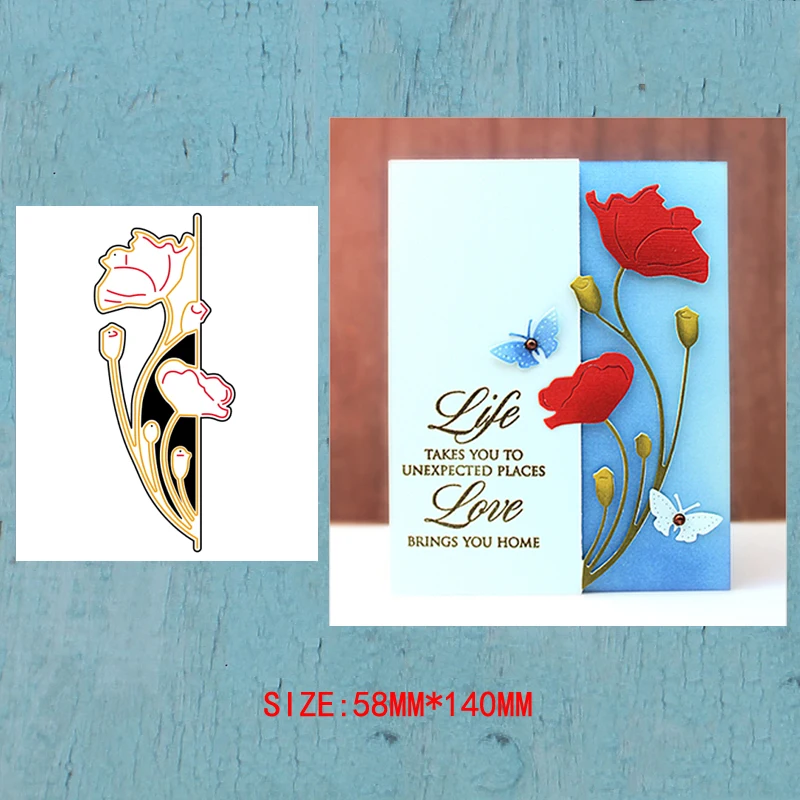 LLove CCraft Metal Cutting Dies Poppy for DIY Scrapbook Album Paper Card Decorative Craft Embossing Die 2019 NEW
LLove CCraft Metal Cutting Dies Poppy for DIY Scrapbook Album Paper Card Decorative Craft Embossing Die 2019 NEW
