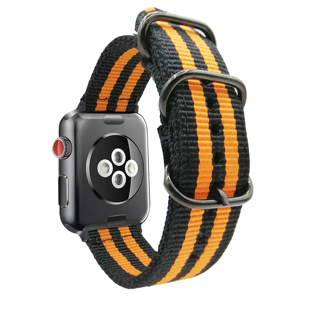 42mm 44mm Nylon Watch Strap for Apple Watch 38mm 40mm Watchband Wrist bands for iWatch Series 4 3 2 1 Black,Blue,Green,Orange
42mm 44mm Nylon Watch Strap for Apple Watch 38mm 40mm Watchband Wrist bands for iWatch Series 4 3 2 1 Black,Blue,Green,Orange