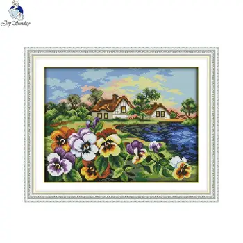 Joy sunday The hometown of Pansy 11CT Printed Fabric 14CT Canvas DMC Counted Chinese Cross Stitch Kits Embroidery Needlework
Joy sunday The hometown of Pansy 11CT Printed Fabric 14CT Canvas DMC Counted Chinese Cross Stitch Kits Embroidery Needlework