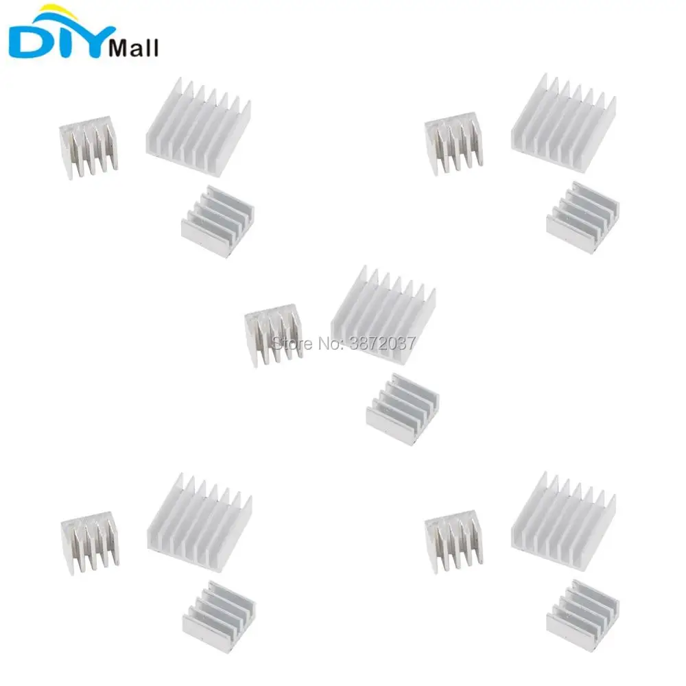 5set/lot Aluminum Heatsink Heat Sink Protect OverClocking for Raspberry Pi 2 3 Model B B+ A+
5set/lot Aluminum Heatsink Heat Sink Protect OverClocking for Raspberry Pi 2 3 Model B B+ A+