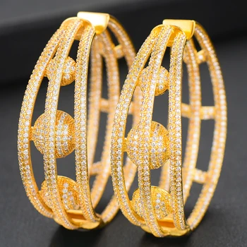 GODKI Luxury Disco Ball MAXI Hoop Earrings For Women Earrings in Jewelry Charms Elegant Full Mirco Cubic Zircon Dubai Wedding
GODKI Luxury Disco Ball MAXI Hoop Earrings For Women Earrings in Jewelry Charms Elegant Full Mirco Cubic Zircon Dubai Wedding