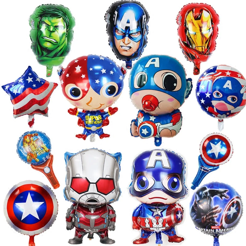 1PC Spiderman Hulk Captain America Foil Balloons Big superhero Spiderman Birthday Decorations Ballons Kids Baby Boy Toys Gift
1PC Spiderman Hulk Captain America Foil Balloons Big superhero Spiderman Birthday Decorations Ballons Kids Baby Boy Toys Gift