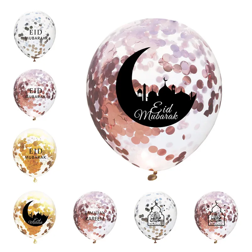 5ps 12inch Eid Mubarak Kareem Confetti Balloon Ramadan and Eid Decorations for Home Ramadan Mubarak Decor Wedding Party supplies
5ps 12inch Eid Mubarak Kareem Confetti Balloon Ramadan and Eid Decorations for Home Ramadan Mubarak Decor Wedding Party supplies