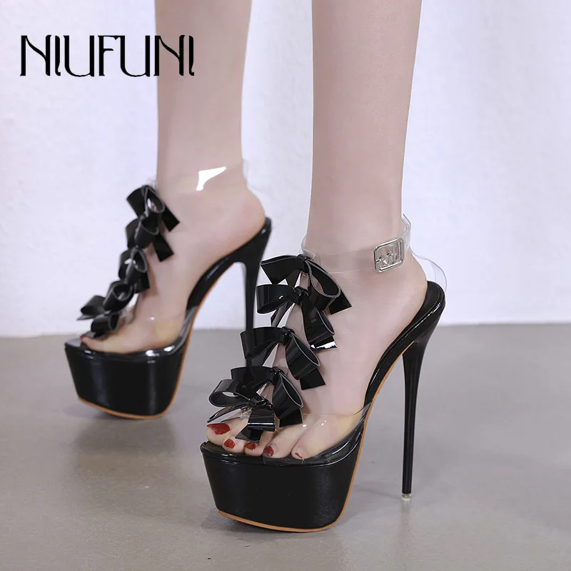 New Sexy Bow Transparent Women's Sandals Stiletto High Heels High Waterproof platform Female Banquet Wedding Casual Ladies Shoes
New Sexy Bow Transparent Women's Sandals Stiletto High Heels High Waterproof platform Female Banquet Wedding Casual Ladies Shoes