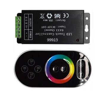 Wireless RF Touch Panel RGB LED Controller With 8Keys Remote for 5050 RGB LED Strip Light DC12-24V
Wireless RF Touch Panel RGB LED Controller With 8Keys Remote for 5050 RGB LED Strip Light DC12-24V