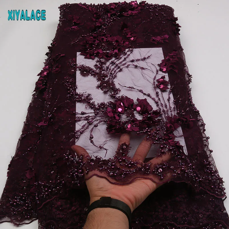 Luxury Fabric High Quality African Lace Fabric Handmace Beads 3d Lace Fabric Nigerian Bridal Wedding Lace Fabric PGC1968B-1
Luxury Fabric High Quality African Lace Fabric Handmace Beads 3d Lace Fabric Nigerian Bridal Wedding Lace Fabric PGC1968B-1