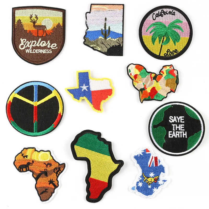 DIY 1pc New Arrival Country Africa Australia Flag Map Embroidered Patch Iron-on Patches For Clothing Tshirt Coconut Elk Applique
DIY 1pc New Arrival Country Africa Australia Flag Map Embroidered Patch Iron-on Patches For Clothing Tshirt Coconut Elk Applique