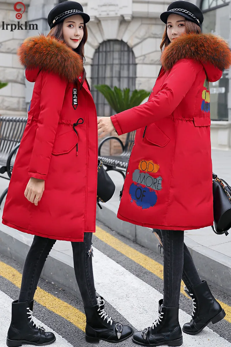 Long Winter Jackets And Coats Woman Warm Women Parka 2018 Winter Linen Cotton Coat Women Both Sides Wear Coats LZ976 (2)
