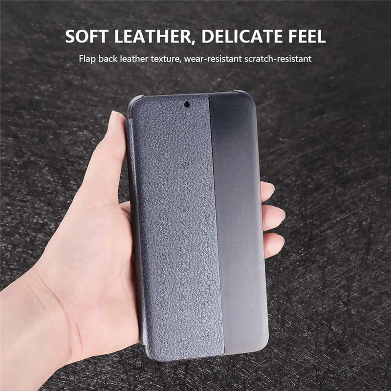 Luxury Flip Leather Phone Cases For Huawei P20 P20 Pro Smart Sleep Wake View Stand Cover For Huawei Mate 10 Pro P20 Case Fundas