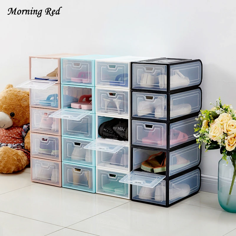 Large 6Pcs/Set Storage Shoe Box Drawer Organizer Assembling Plastic Shoe Cabinet for High Heel Booties Store Container
Large 6Pcs/Set Storage Shoe Box Drawer Organizer Assembling Plastic Shoe Cabinet for High Heel Booties Store Container