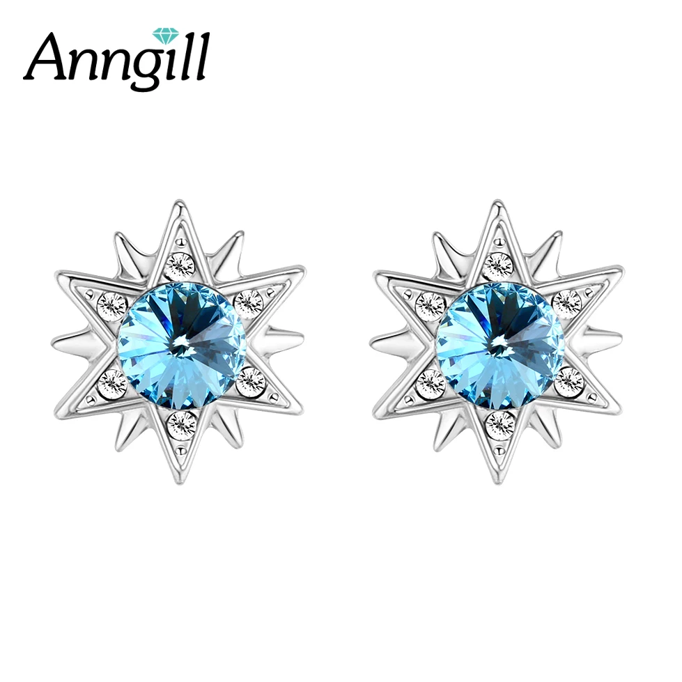 Punk Blue Crystals From Swarovski Star Earrings Charming Ladies Earrings Gifts For Women Ladies Accessories Gothic Ear Studs
Punk Blue Crystals From Swarovski Star Earrings Charming Ladies Earrings Gifts For Women Ladies Accessories Gothic Ear Studs