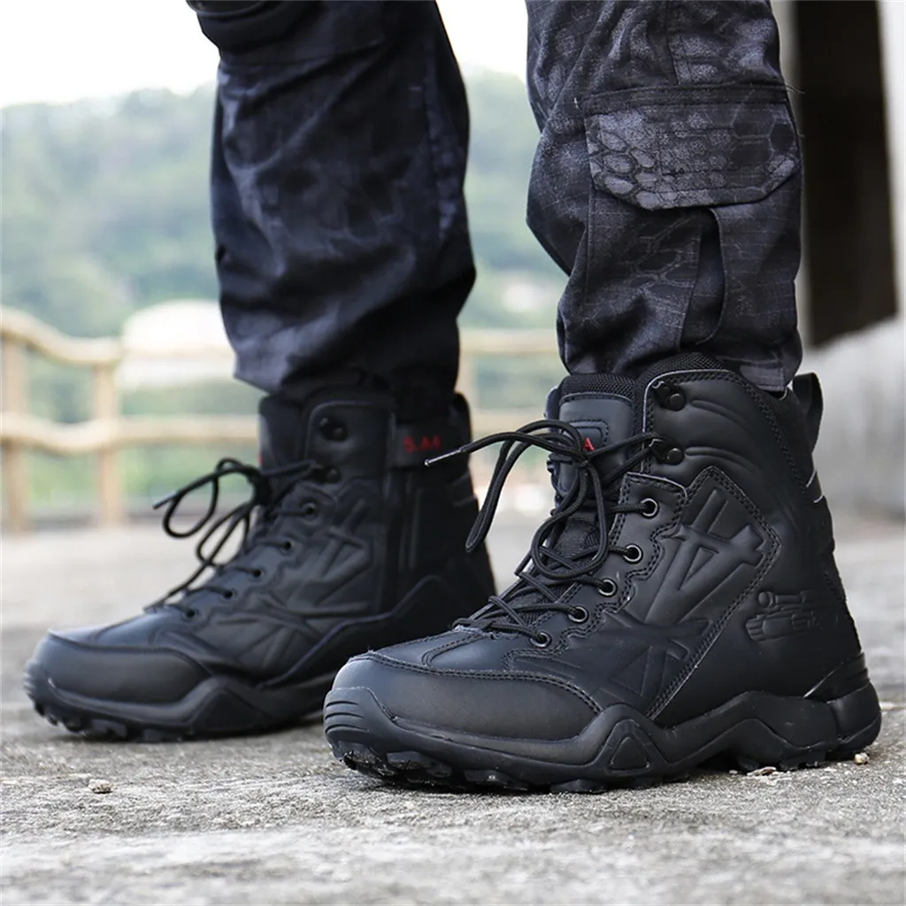 Men High Quality Brand Military Leather Boots Special Force Tactical Desert Combat Men's Boots Outdoor Shoes Ankle Boots 7.18
Men High Quality Brand Military Leather Boots Special Force Tactical Desert Combat Men's Boots Outdoor Shoes Ankle Boots 7.18