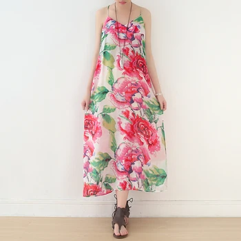 19 Summer New Printed Beach Dress National Wind Peony Hanging Belt Seaside Holiday Sexy Receive Throat Fred Shipping
19 Summer New Printed Beach Dress National Wind Peony Hanging Belt Seaside Holiday Sexy Receive Throat Fred Shipping
