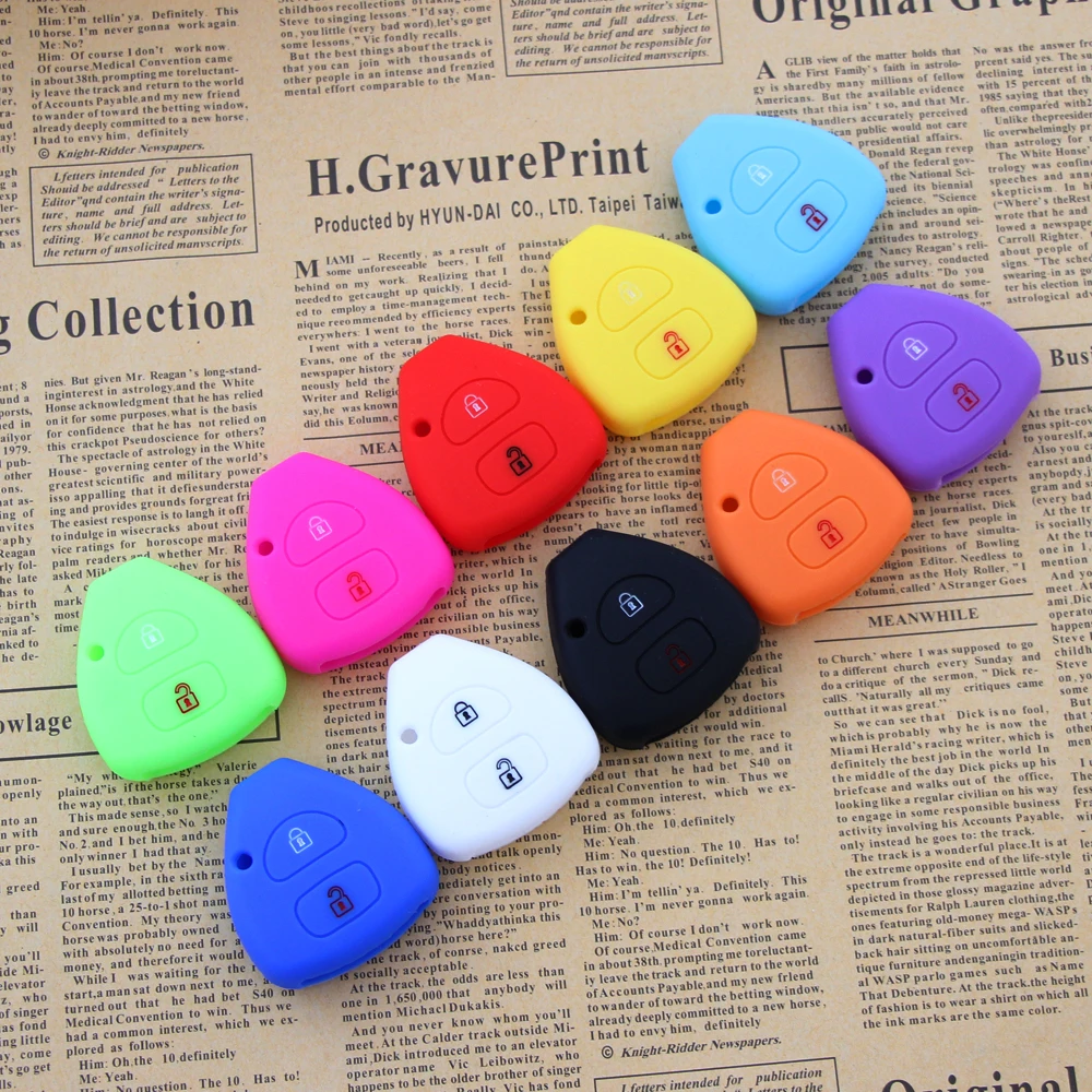 NEW 2 Button Silicone Key Jacket Protector Cover Case For TOYOTA for Yaris for Corolla for Auris
NEW 2 Button Silicone Key Jacket Protector Cover Case For TOYOTA for Yaris for Corolla for Auris