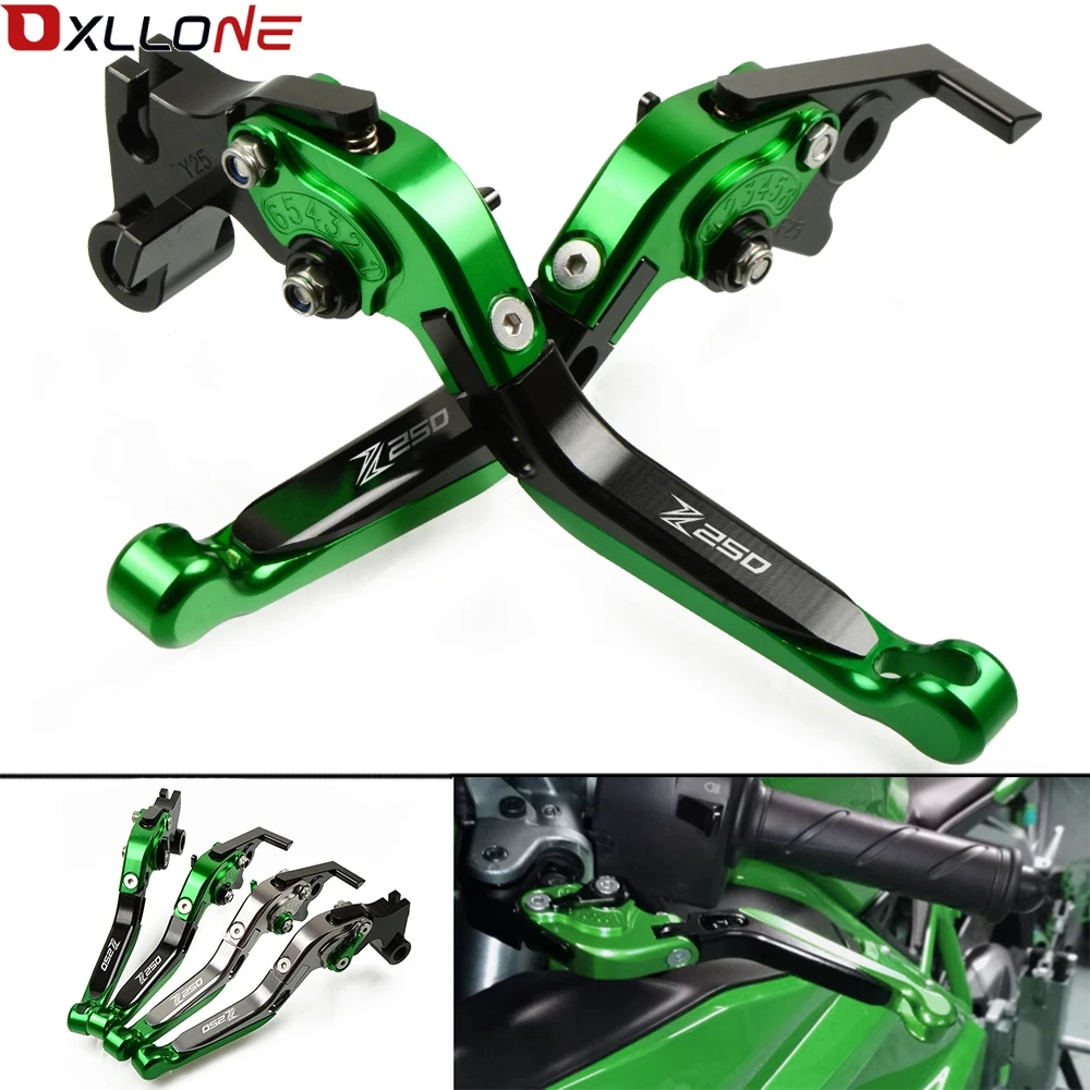 CNC MOTORCYCLE BRAKE CLUTCH LEVER WITH LOGO FOR KAWASAKI Z250 Z 250 2008-2017 FOLDING EXTENDABLE ADJUSTABLE MOTO ACCESSORIES
CNC MOTORCYCLE BRAKE CLUTCH LEVER WITH LOGO FOR KAWASAKI Z250 Z 250 2008-2017 FOLDING EXTENDABLE ADJUSTABLE MOTO ACCESSORIES