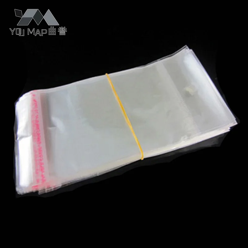 

100PCS Clear Self Adhesive Seal Plastic Packaging Bag Resealable Cellophane OPP Poly Bags For Gift