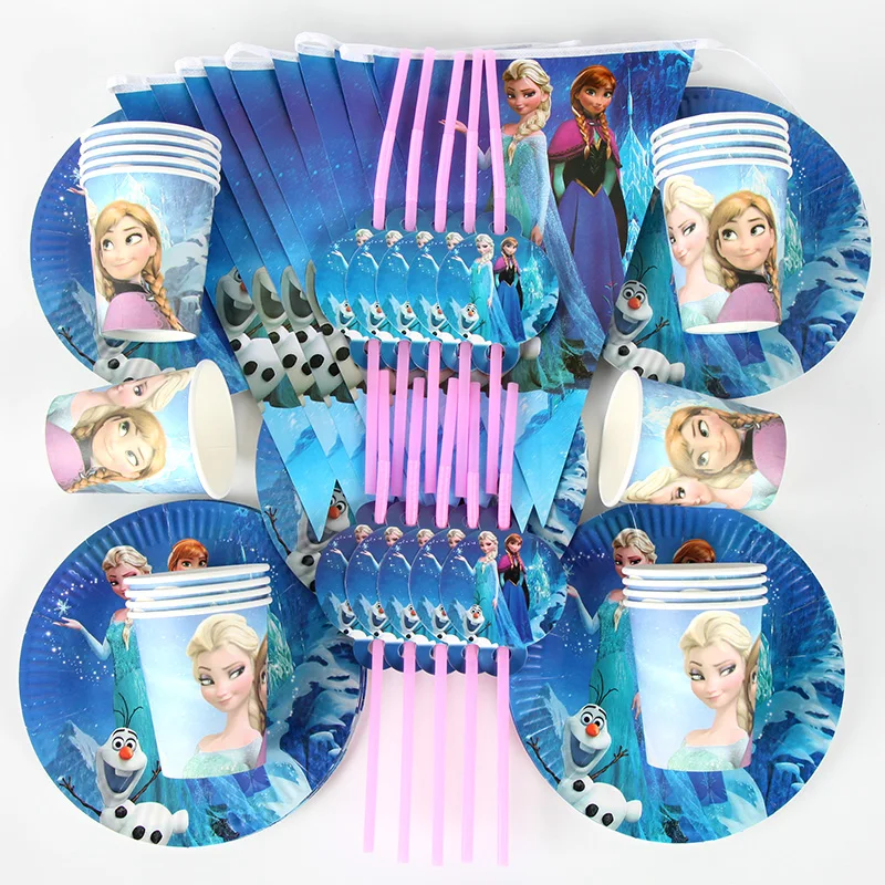 70pcs Frozen Party Theme Tableware Sets total including Cup+Plate+Paper Straw Party Decoration Supplies Kids Birthday Party
70pcs Frozen Party Theme Tableware Sets total including Cup+Plate+Paper Straw Party Decoration Supplies Kids Birthday Party