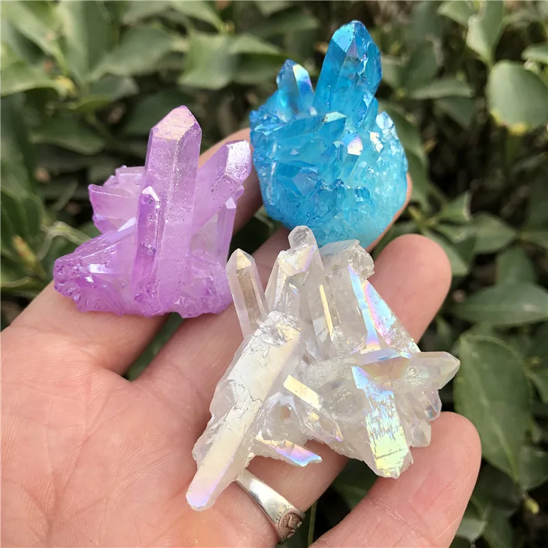3pcs Aura Quartz Crystal Cluster Angel Aura Natural Quartz Crystal Druzy Geode Specimen Minerals Reiki Healing Chakra
3pcs Aura Quartz Crystal Cluster Angel Aura Natural Quartz Crystal Druzy Geode Specimen Minerals Reiki Healing Chakra