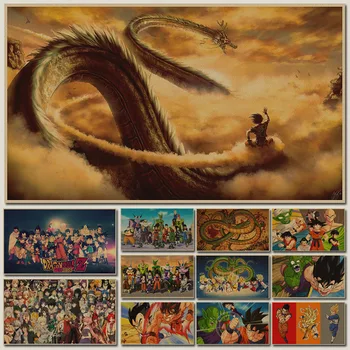 Cartoon Anime Collection Dragon Ball Japanese manga Akira Toriyama Retro Vintage Poster Canvas Wall Art Home Posters Decor
Cartoon Anime Collection Dragon Ball Japanese manga Akira Toriyama Retro Vintage Poster Canvas Wall Art Home Posters Decor