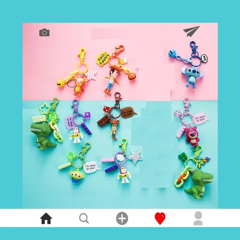 New Toy Story 4 Keychain Forky Bunny Alien Buzz Lightyear Cartoon Figures Key Chain for Children Bag Pendant Gifts Stitch Figure
New Toy Story 4 Keychain Forky Bunny Alien Buzz Lightyear Cartoon Figures Key Chain for Children Bag Pendant Gifts Stitch Figure