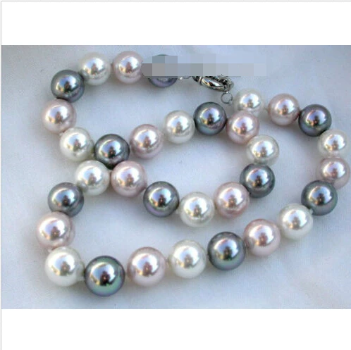 Genuine 14mm 18" multi-Color sea shell pearls necklace j940@^Noble style Natural Fine jewe FREE SHIPPING
Genuine 14mm 18" multi-Color sea shell pearls necklace j940@^Noble style Natural Fine jewe FREE SHIPPING