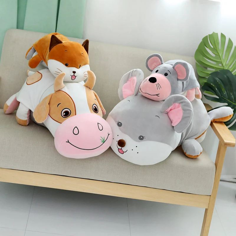 40/75cm Kawaii Funny Cat Cow Mouse Plush Soft Pillow Cute Stuffed Animal Toys Doll Lovely Toys for Kids Girls Valentines Gift
40/75cm Kawaii Funny Cat Cow Mouse Plush Soft Pillow Cute Stuffed Animal Toys Doll Lovely Toys for Kids Girls Valentines Gift