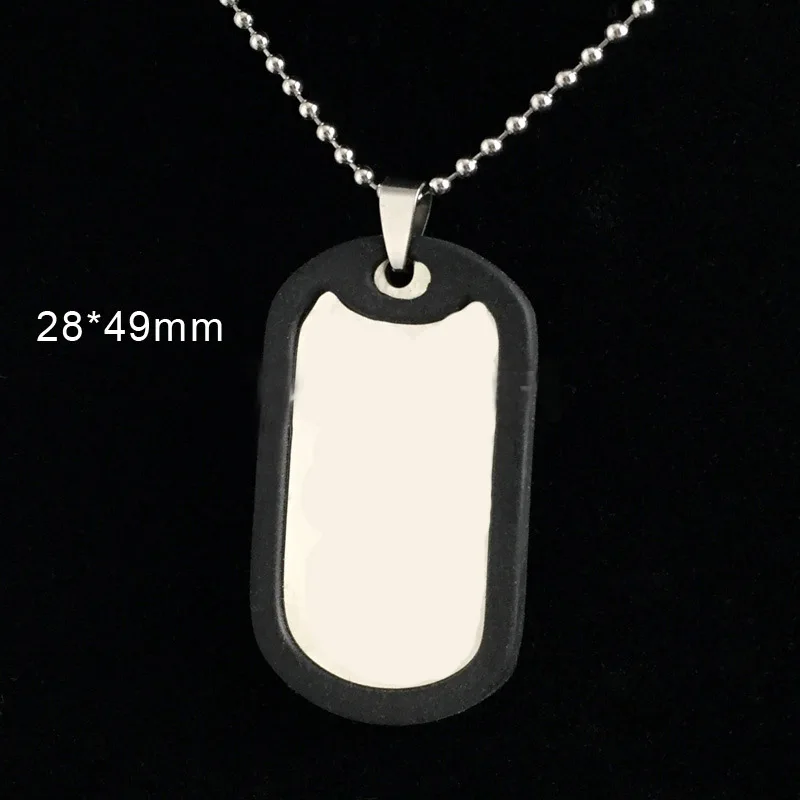 20PCS Stainless Steel Dog Tag Blank Military Plate Pendant Metal Dogtag For Men ID Car Collar Mirror Polished Wholesale | Украшения и