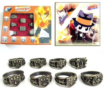 8pcs/set Top Anime Hitman Reborn Vongola Rings Vintage Metal Finger Ring Cosplay Charm Jewelry Unisex with Box Collection Gifts
8pcs/set Top Anime Hitman Reborn Vongola Rings Vintage Metal Finger Ring Cosplay Charm Jewelry Unisex with Box Collection Gifts