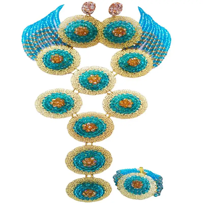 Highly Qualified Lake Blue Champagne Gold Crystal Necklace Sets for Women Anniversary Gift 10C-9PH-05
Highly Qualified Lake Blue Champagne Gold Crystal Necklace Sets for Women Anniversary Gift 10C-9PH-05