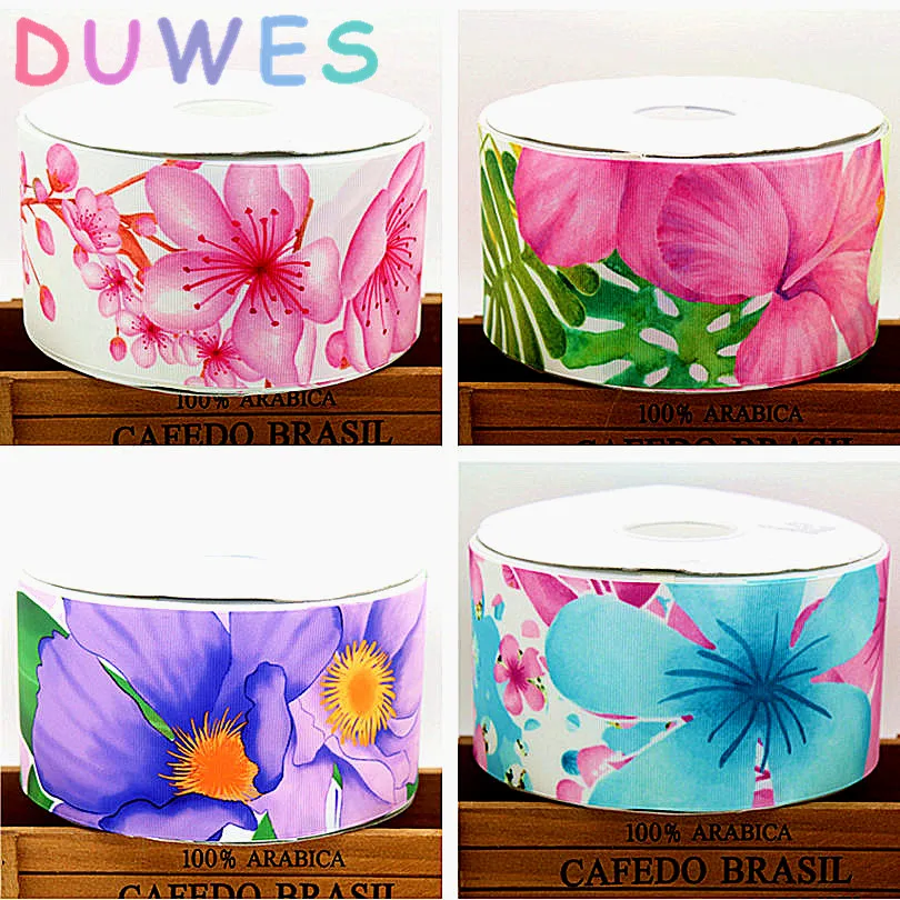DUWES 3'' Free shipping flowers printed grosgrain ribbon Accessory hairbow headwear DIY decoration 75mm D773
DUWES 3'' Free shipping flowers printed grosgrain ribbon Accessory hairbow headwear DIY decoration 75mm D773