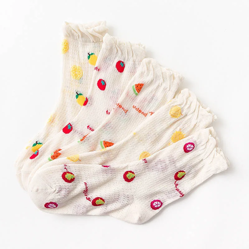 New Fashion Funny Harajuku Sokken Fruit Watermelon Lemon Tomato Durian Transparent Cute Socks Glass Silk Thin Nets Women Socks
New Fashion Funny Harajuku Sokken Fruit Watermelon Lemon Tomato Durian Transparent Cute Socks Glass Silk Thin Nets Women Socks