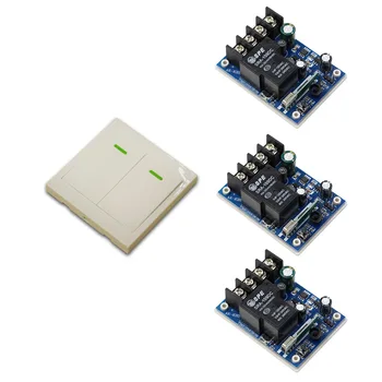 New DC12V 24V 36V 48V Wide Voltage 3Receiver RF Wireless Remote Control Switch System For Smart Home Light With Wall Transmitter
New DC12V 24V 36V 48V Wide Voltage 3Receiver RF Wireless Remote Control Switch System For Smart Home Light With Wall Transmitter