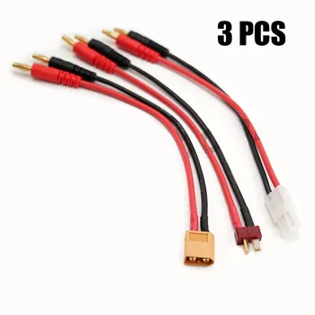 3PCS B6 Lithium Battery Balance Charge Cable Adapter Transfer Wiring Big Tamiya / XT60 T Plug to 4MM Banana Head for RC Parts
3PCS B6 Lithium Battery Balance Charge Cable Adapter Transfer Wiring Big Tamiya / XT60 T Plug to 4MM Banana Head for RC Parts