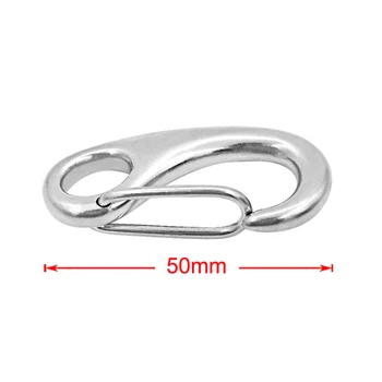 2-Inch Silver Spring Snap Hook Stainless Steel Clip Keychain Portable hook Multifunctional Hardware
2-Inch Silver Spring Snap Hook Stainless Steel Clip Keychain Portable hook Multifunctional Hardware