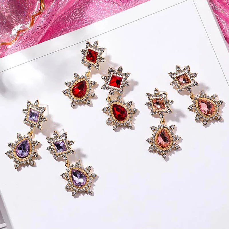 2018 Luxury Vintage Ethnic Bohemian Rhinestone Waterdrop Crystal Drop Earrings for Women Girls Wedding Party Charm Jewelry
2018 Luxury Vintage Ethnic Bohemian Rhinestone Waterdrop Crystal Drop Earrings for Women Girls Wedding Party Charm Jewelry